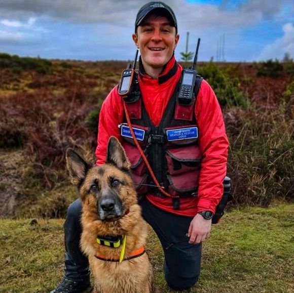 “Volunteering for Hampshire Search &amp; Rescue Dogs is a hugely satisfying role - I get to go out and help vulnerable members of the community, with my trusted K9 partner at my side.” Dog Handler Conor and Search Dog Maya

#volunteersweek