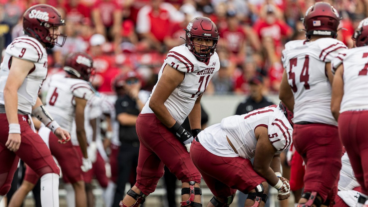 HERO Sports (@herosportsnews) on Twitter photo 🔸#CFB G5 Spotlight🔸
New Mexico State OL Shiyazh Pete (<a href="/ShiyazhT/">HaskeYilDeeya</a>)
-2024 redshirt jr.
-6-8, 320 lbs
-First-team All-Conference USA
-Just 3 sacks allowed in 2023
📸<a href="/NMStateFootball/">New Mexico State Football</a>
<a href="/Coach_TSanchez/">Coach Tony Sanchez</a> <a href="/AndrewMitch/">Coach Mitchell</a> @CoachWrightNMSU 🔸#CFB G5 Spotlight🔸
New Mexico State OL Shiyazh Pete (<a href="/ShiyazhT/">HaskeYilDeeya</a>)
-2024 redshirt jr.
-6-8, 320 lbs
-First-team All-Conference USA
-Just 3 sacks allowed in 2023
📸<a href="/NMStateFootball/">New Mexico State Football</a>
<a href="/Coach_TSanchez/">Coach Tony Sanchez</a> <a href="/AndrewMitch/">Coach Mitchell</a> @CoachWrightNMSU
