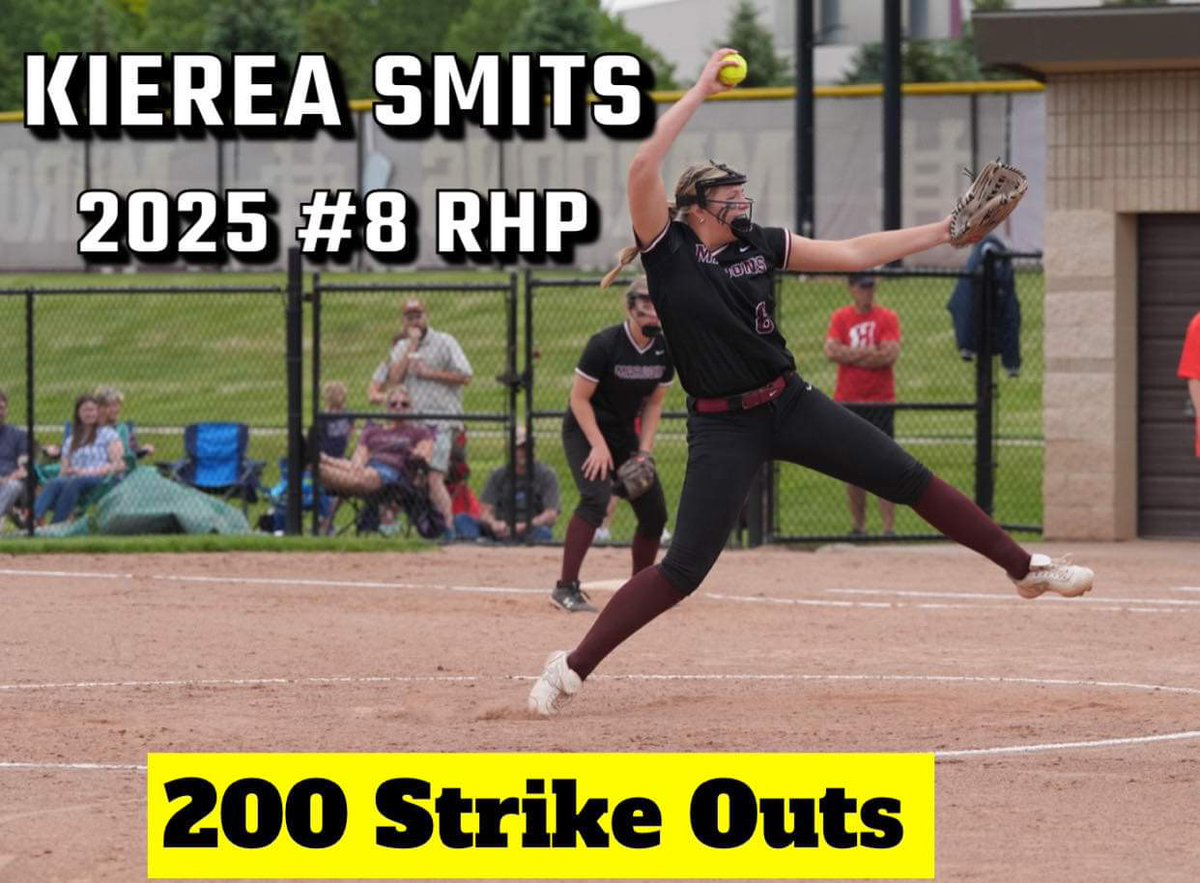 College Bound Jocks (@collegebdjocks) on Twitter photo Congrats to 2025 P, <a href="/Kierea_Smits10/">Kierea Smits</a> (Lake Effect 16U-Gunter), on her 13 strikeout performance, allowing no hits and no walks in 5 innings in a district semi-final game. Those strikeouts helped her reach the 200 K milestone on the season.
#GetCollegeBound Congrats to 2025 P, <a href="/Kierea_Smits10/">Kierea Smits</a> (Lake Effect 16U-Gunter), on her 13 strikeout performance, allowing no hits and no walks in 5 innings in a district semi-final game. Those strikeouts helped her reach the 200 K milestone on the season.
#GetCollegeBound