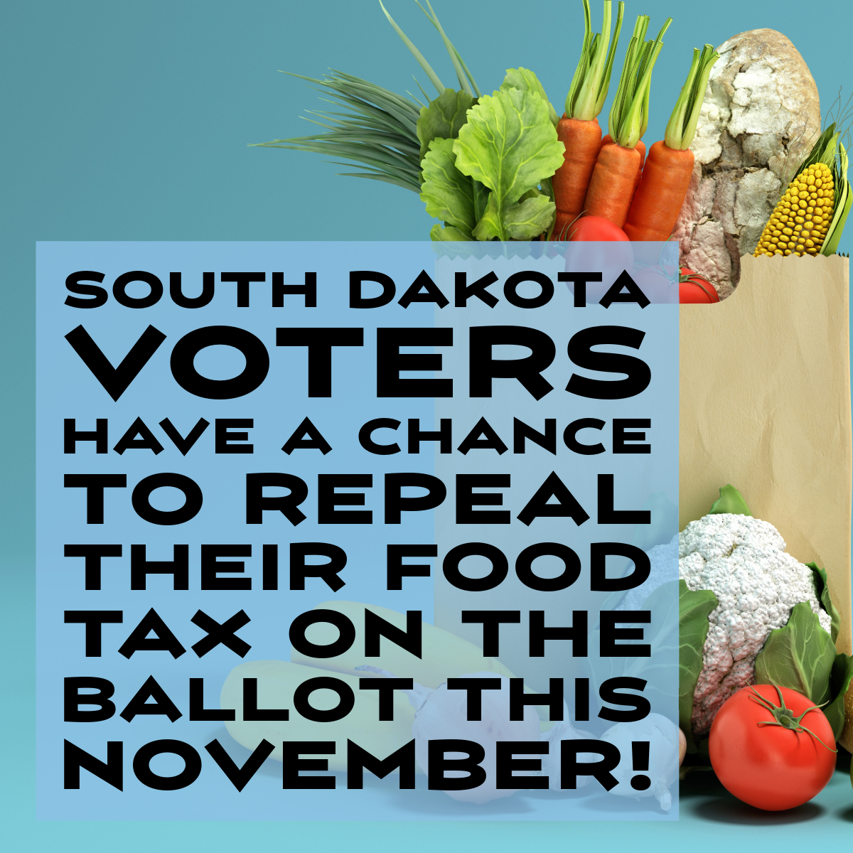 ThinkNewMexico's tweet photo. This November, South Dakota voters have a chance to make their state the next state to follow New Mexico's lead and fully repeal their regressive food tax!
#nmleg #nmpol #foodtax
https://t.co/kHo2NLT46x https://t.co/XqRJAmoCpq