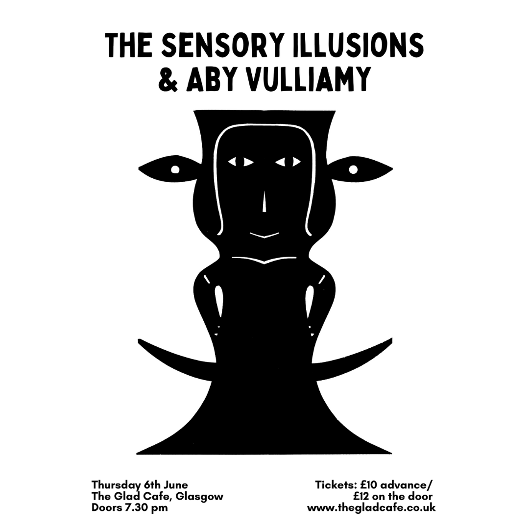 Coming up this Thursday 6th June!
The Glad Cafe presents:
The Sensory Illusions (Bill Wells &amp; <a href="/DanielleTuba/">Danielle Price</a>)
+ <a href="/AbyVulliamy/">Unnecessary Spectacles</a> 
🎟: thegladcafe.co.uk