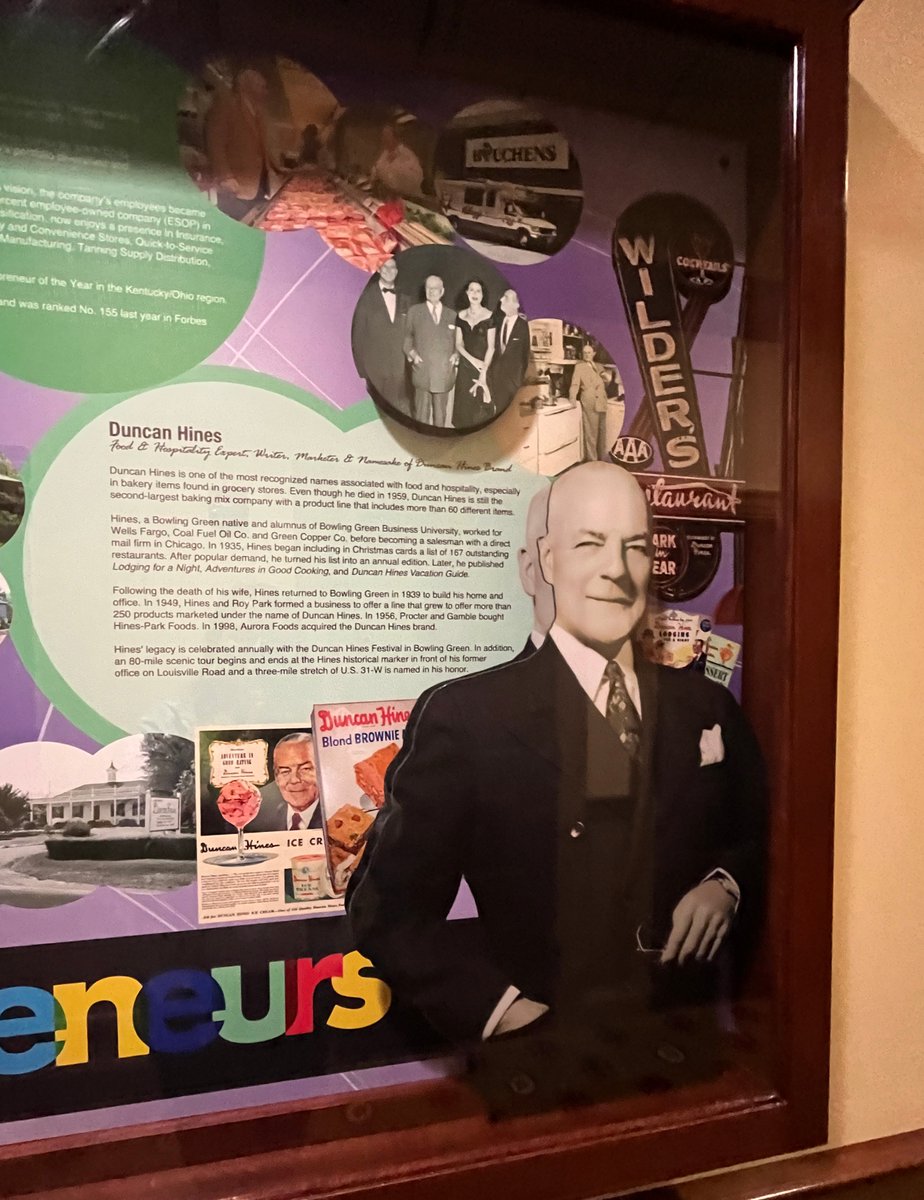 WKUGordonFord's tweet photo. ๐ฐ Celebrating Duncan Hines Days! ๐ฐ โก๏ธ Did you know Duncan Hines (yes, the man behind the cake mix) was a Bowling Green Business University (BU) grad? The BU merged with WKU in 1963, laying the foundation for the GFCB. #wku #wkualumni #duncanhines #businessgraduate https://t.co/dkDyGA0543