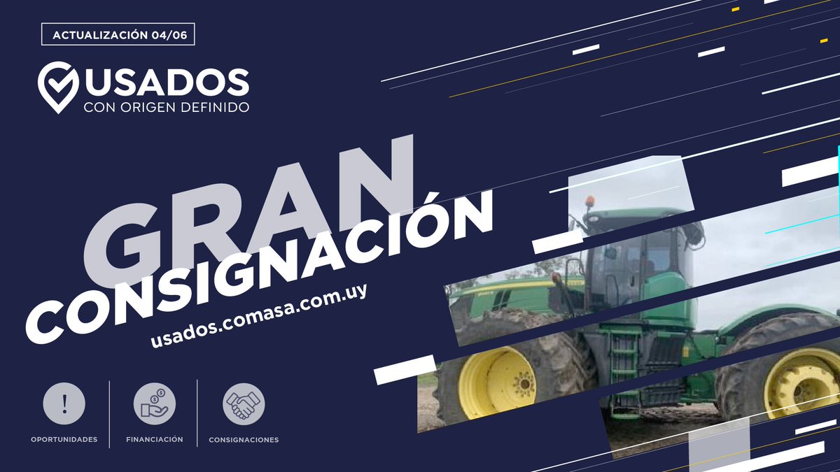 corporacionuy's tweet image. Chequeá las nuevas oportunidades de Usados con Origen Definido👇
usados.comasa.com.uy/suplementos/

#corporaciondemaquinaria #usados #newholland #case #tractores #agro #construccion #consignaciones