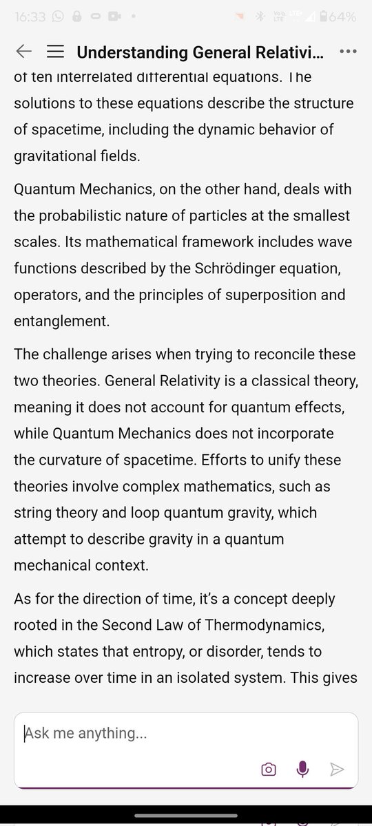 bhanuteja_g's tweet photo. @MSFTCopilot I asked Copilot why Time moves only in the Forward Direction https://t.co/T7rMbXynmK