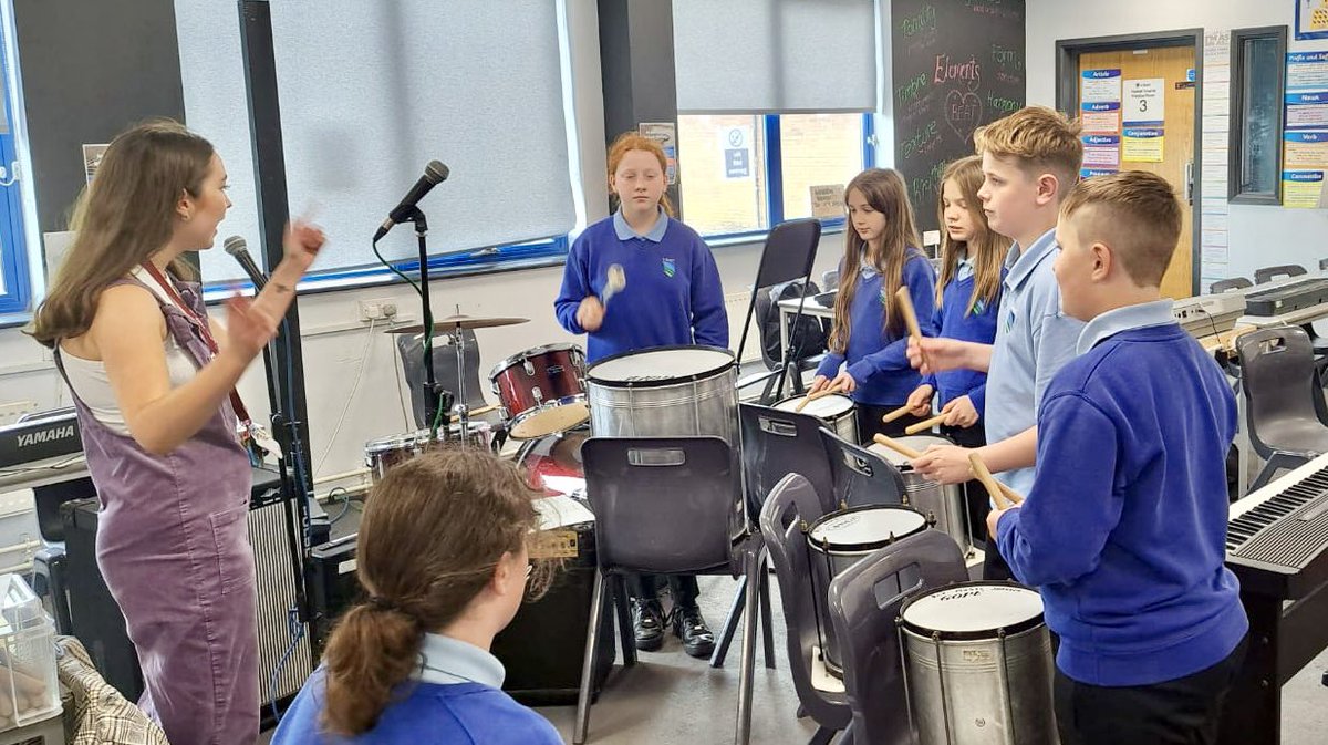 Y Pant Music (@y_pantmusic) on Twitter photo Some of our students have been invited to represent the school and county in a Samba performance at the National Eisteddfod this year - how exciting! Here they are with Mrs Nelson practising for the event 🎶 <a href="/RCTMusicService/">RCT Music Service - Gwasanaeth Cerdd RhCT</a> <a href="/YPantSchool/">Y Pant School</a> Some of our students have been invited to represent the school and county in a Samba performance at the National Eisteddfod this year - how exciting! Here they are with Mrs Nelson practising for the event 🎶 <a href="/RCTMusicService/">RCT Music Service - Gwasanaeth Cerdd RhCT</a> <a href="/YPantSchool/">Y Pant School</a>