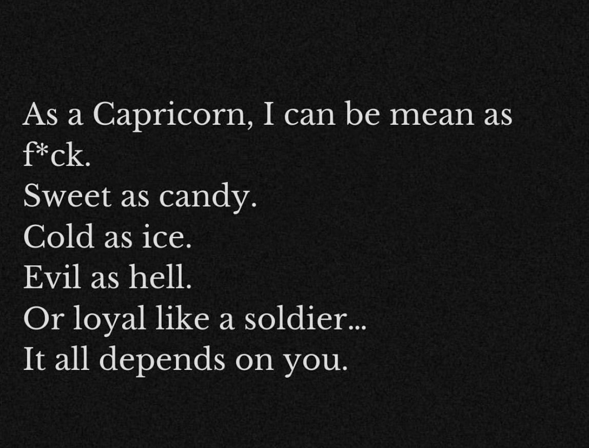 maiyabooo's tweet photo. Capricorn facts ♑️ the accuracy 🙂‍↔️ https://t.co/sBqf2s6oHo