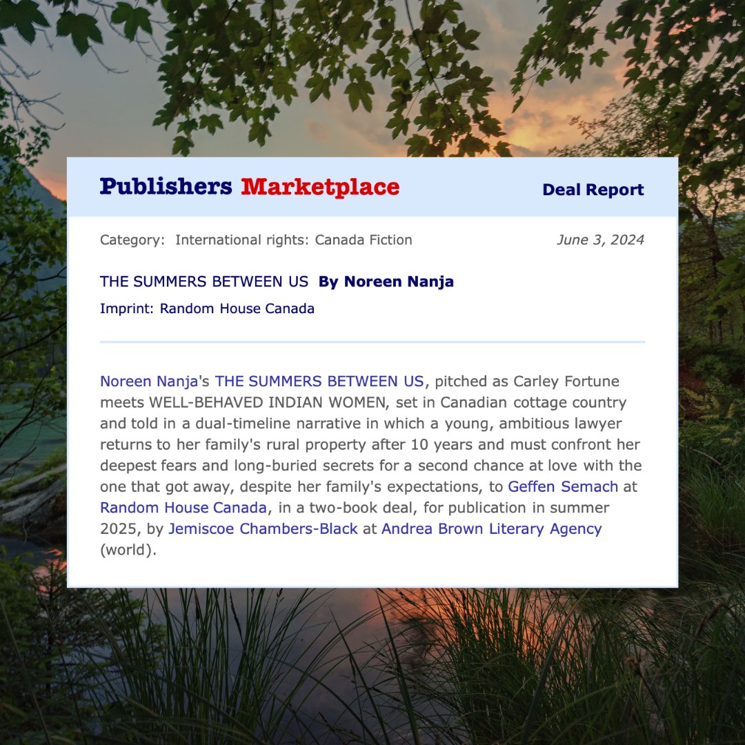 I’m so thrilled to announce my debut will be coming out with <a href="/PenguinRandomCA/">PenguinRandomHouseCA</a> in 2025. Biggest thanks to my editor @GSemach and my agent <a href="/Jemiscoe/">Jem is OPEN to queries!</a> for championing my story!