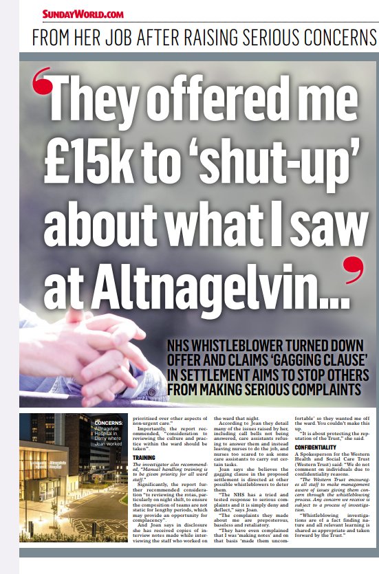 Joancorrigan1's tweet image. Sometimes people with integrity say no to dirty money.
With disgusting conditions attached.
@mikenesbittni 
@RobinSwann_MLA 
@healthdpt 
@BelTel 
@BelfastLive 
@sundayworld 
@impartialrep 
@Ferm_Herald 

Reprehensible.
#westerntrust