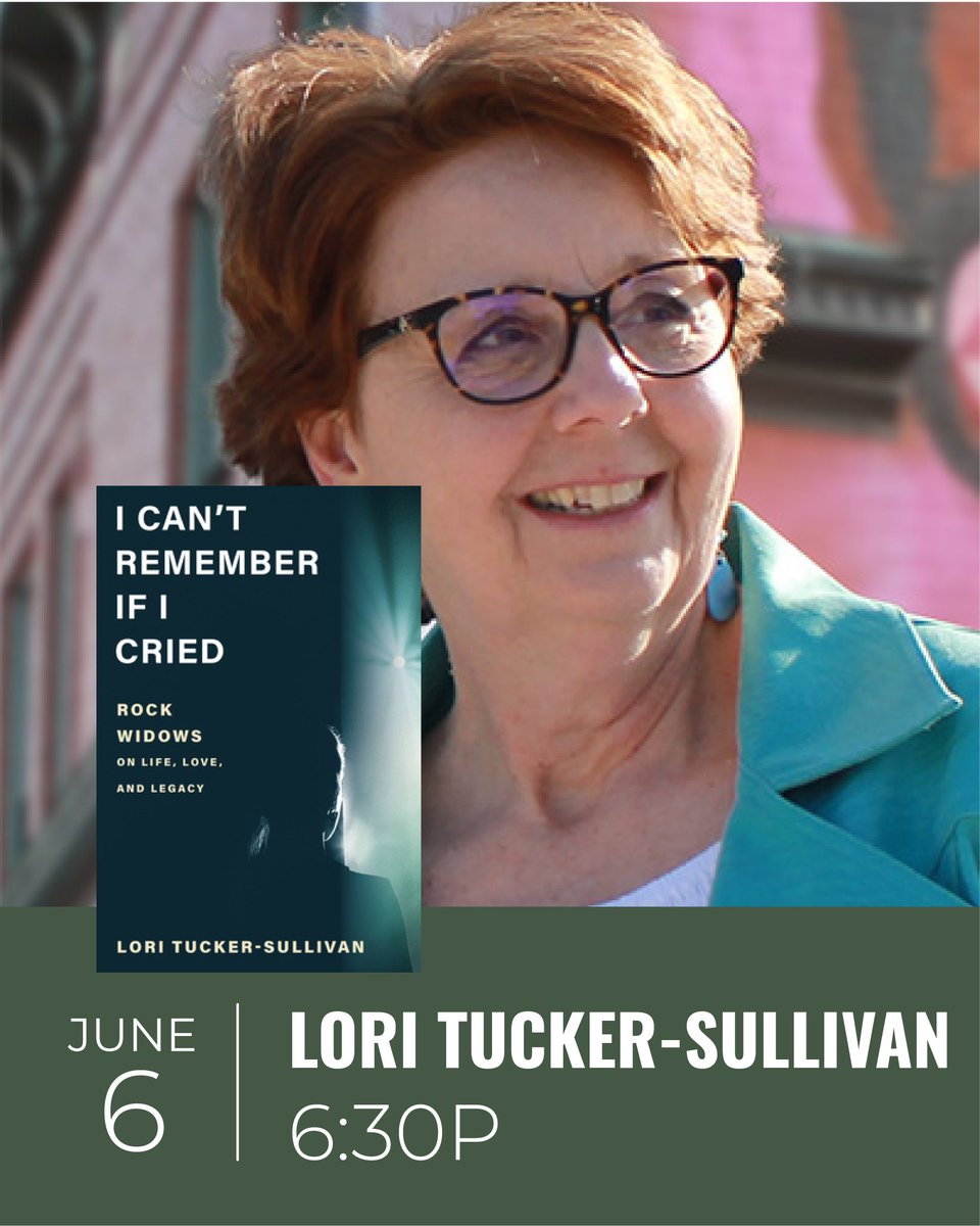 Fantastic events this week:

Wednesday: Nicholas Rombas presents The Rachel Condition. In-conversation w/ Cal Freeman

Thursday: Lori Tucker-Sullivan (<a href="/LoriTSWriter/">lori tucker-sullivan</a>) presents I Can't Remember If I Cried: Rock Widows on Life, Love, and Legacy. In convo w/ Jessica Webster (<a href="/A2Jess/">Jessica Webster</a>)