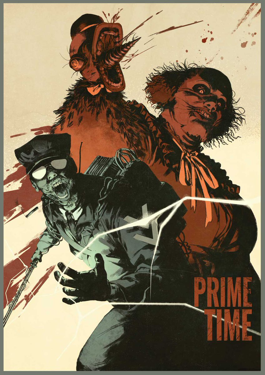 PRIME TIME POSTER
for the outlast trials!
Love creating this one, So much fun !!!

#art #gameart #horrorgames