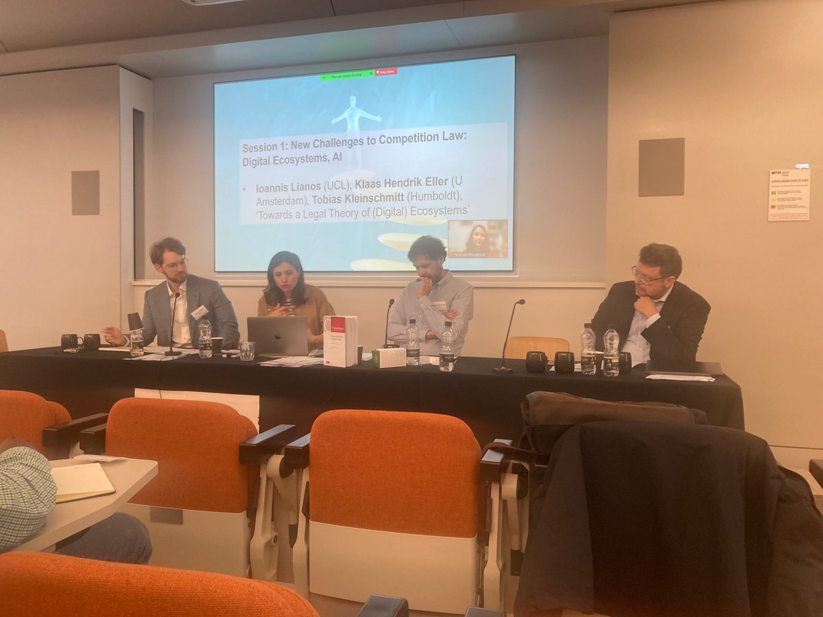 Great to be <a href="/UCLLaws/">UCL Faculty of Laws</a> for the Cambridge-UCL Competition Law and Policy Workshop: A Foresight Approach. 

<a href="/IoannisLianos/">Ioannis Lianos</a> <a href="/d_mantzari/">Deni Mantzari</a> <a href="/oandriychuk1/">Oles Andriychuk 🇺🇦</a> <a href="/kaleidoscomp/">Julian Nowag</a> <a href="/StavrosMakris2/">Stavros Makris</a> 
<a href="/cambridgelaw/">Faculty of Law</a>
<a href="/UCL_CLES/">UCL Centre for Law, Economics & Society (CLES)</a>