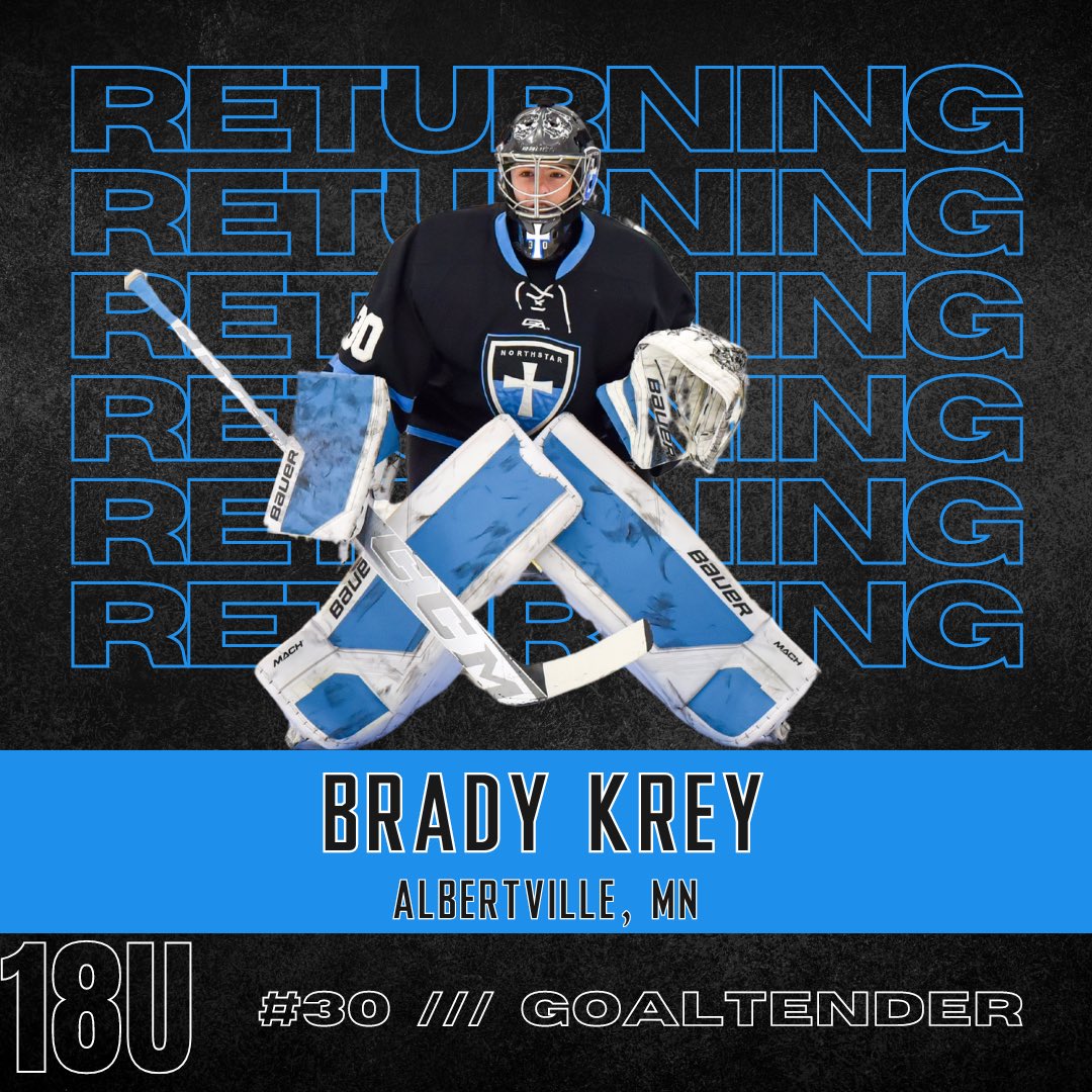 NCA_Knights's tweet photo. π¨ KNIGHTS SIGNING π¨
Please welcome back, 18U Goaltender, Brady Krey from Albertville, MN
βIβm excited to go back to Northstar to continue my walk with God and grow in hockey. I donβt know a place that is better for me to do thatβ
Welcome back Brady!
#KnightsSigning https://t.co/UmZ9yWRyPU