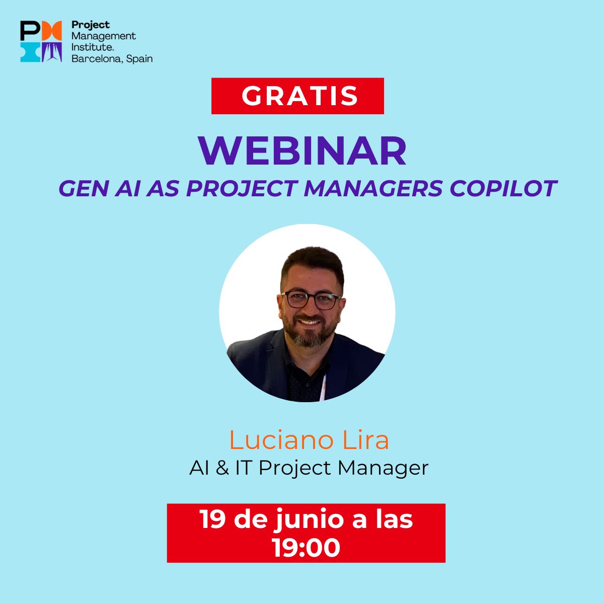 👉 Os presentamos un nuevo Webinar el 19 de junio de Luciano Lira [ENG] que no te puedes perder: lnkd.in/dwaMRbsA

Exploraremos los fundamentos de la IA Generativa, comprenderemos su potencial en la #gestióndeproyectos .

#IA #pmi_bcn #pmi