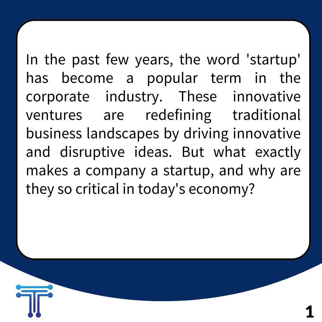 TechLaw_Corner's tweet photo. The term “Startups” have become a popular term in the past few years, and they are here to stay. Today, we discuss the concept, characteristics, and impact of startups💡 https://t.co/zAsVhLGgCv