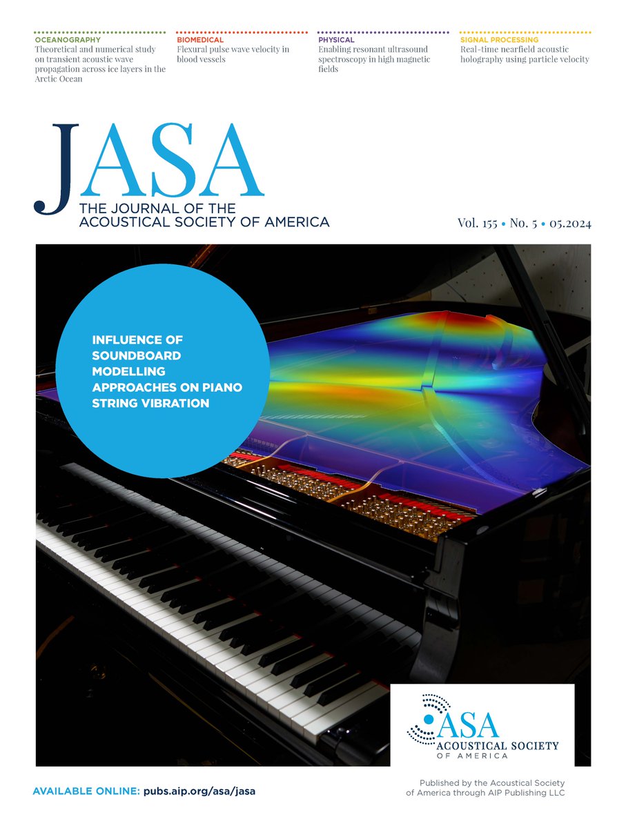 JASA (@asa_jasa) on Twitter photo PROPAGATIONS
Check out the May cover of JASA and find out why the Coordinating Editor in Musical Acoustics selected the feature article in this new blog post: acoustics.org/may-2024-jasa-…
#acoustics
<a href="/ISVRsouthampton/">ISVRsouthampton</a> PROPAGATIONS
Check out the May cover of JASA and find out why the Coordinating Editor in Musical Acoustics selected the feature article in this new blog post: acoustics.org/may-2024-jasa-…
#acoustics
<a href="/ISVRsouthampton/">ISVRsouthampton</a>