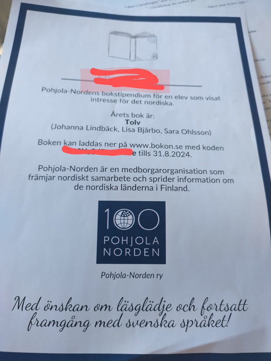 Tydligen börjar det bli dåligt med ekonomin hos <a href="/PohjolaNorden/">Pohjola-Norden</a>  , dottern fick ett bokstipendium men tyvärr endast en e-bok nuförtiden.  Tycker att man kunde satsa på en vanlig bok för att bättre uppmuntra läsandet och kanske eleverna skulle sätta lite större värde på gåvan.