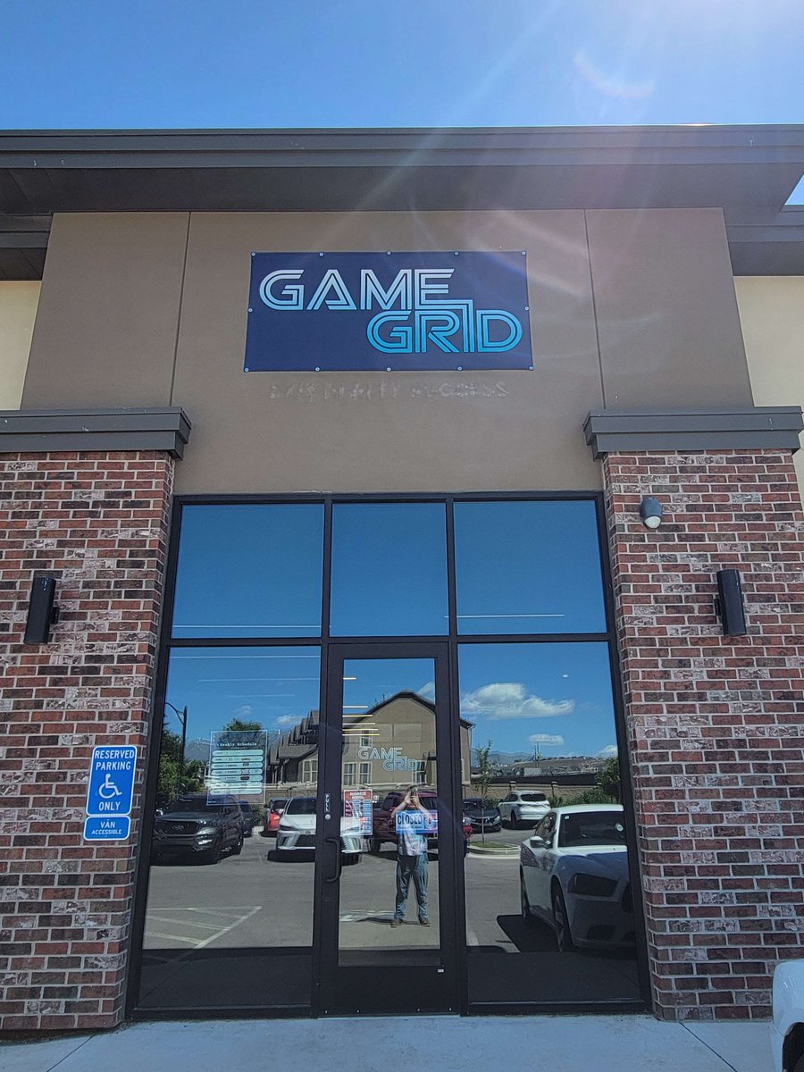 GameGridSSPRGS's tweet photo. 🚨 **Exciting News!** 🚨

We finally have a real sign on the building! The banner has been moved to the parking lot side so new people can easily find our door. 

Come check it out and join us for our upcoming events at Game Grid Saratoga Springs! 🌟 https://t.co/X7HWAvtOWM