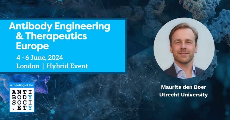 AbvionBio's tweet photo. Abvion’s CEO Maurits is currently attending the Antibody Engineering &amp; Therapeutics Europe conference in London. Tune in tomorrow at 10:20 a.m. (Wed 5th) to hear him talk about the work at the @hecklab that laid the foundation for Abvion. 
#AntibodyTherapeutics #AntibodyDiscovery https://t.co/Gkhy4ZzvLK