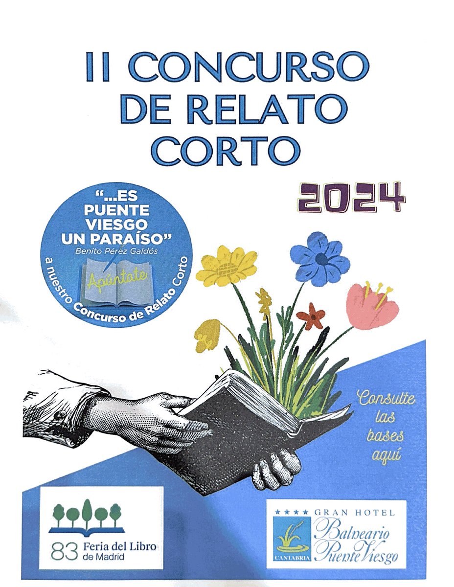 En la caseta de <a href="/FLMadrid/">Feria del Libro de Madrid</a> podrás encontrar información sobre el IIconcursoderelatocorto del Balneario de Puente Viesgo.  Más información en nuestro blog balneariodepuenteviesgo.com/2024/05/16/vol…