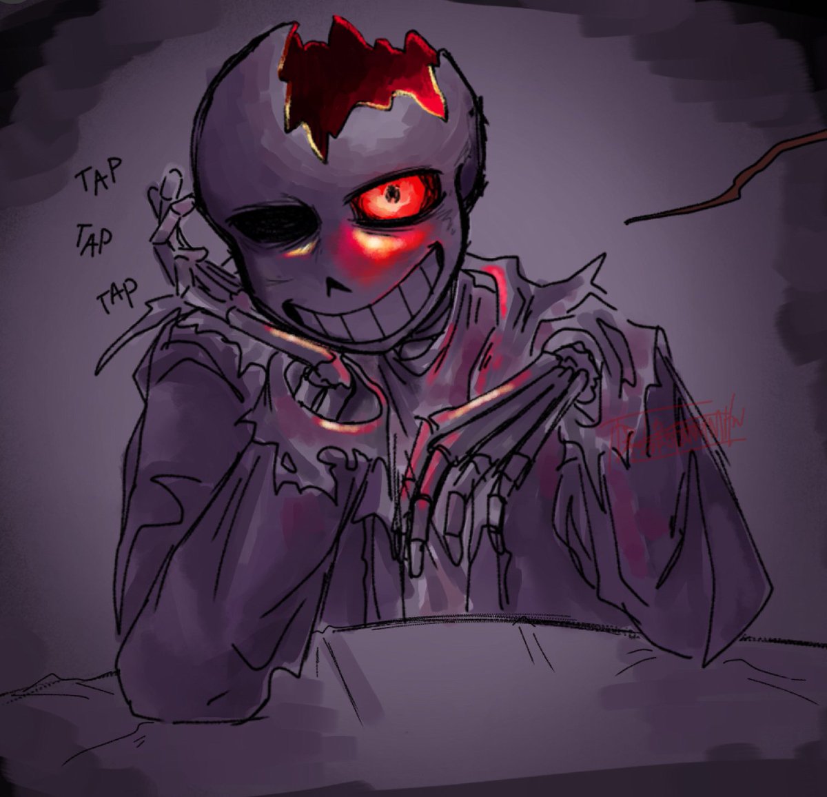 Close ups instead cause the quality always licks ARSEE 
#horrortale #horrorsans