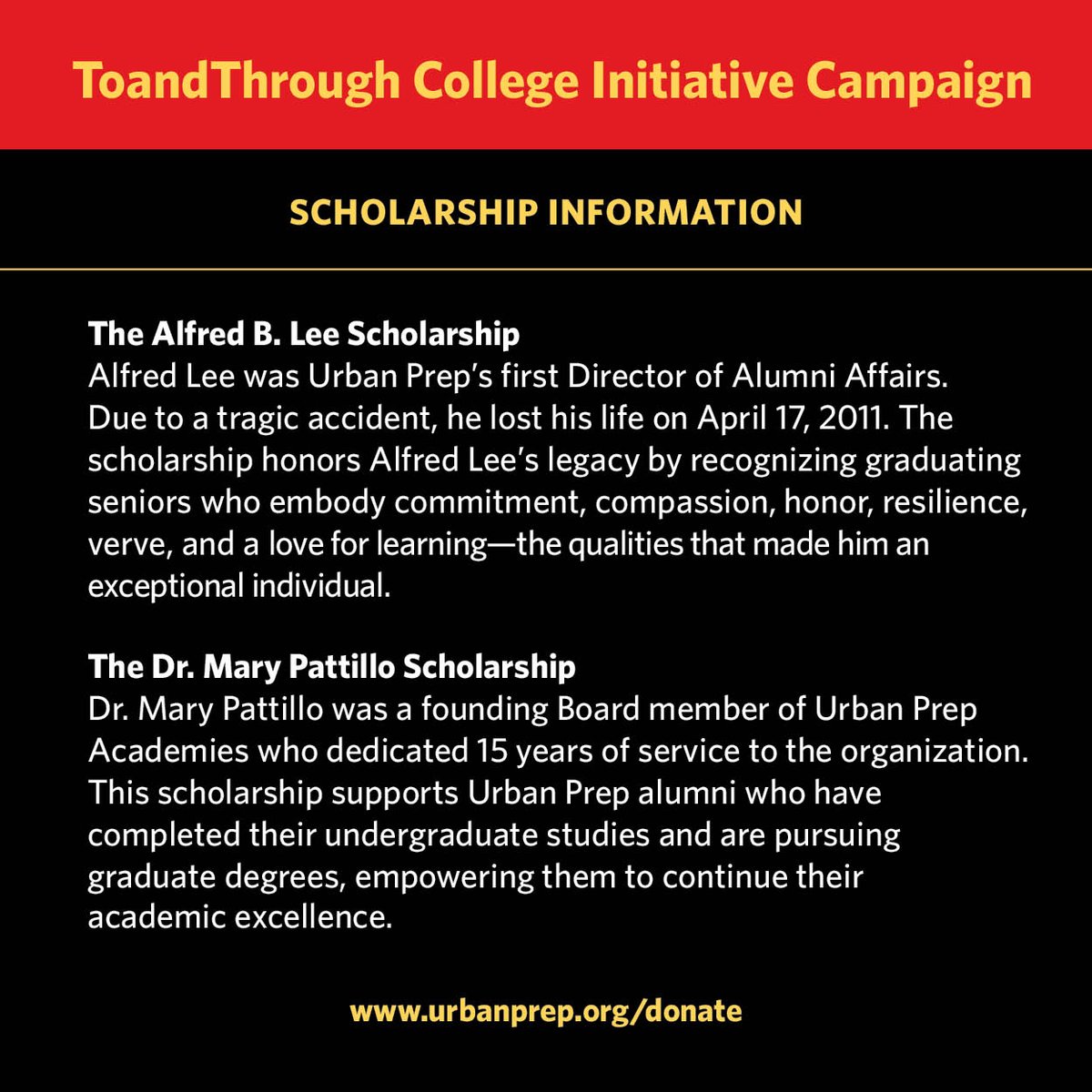 UrbanPrep's tweet image. Join us in shaping the future of our students like Mr. Steven Clark, the first recipient of the Dr. Mary Pattillo Scholarship.

Donate $50 to support Urban Prep's Class of 2024 and receive a 100% Standing on Business T-shirt as our special thank you: urbanprep.org/donate