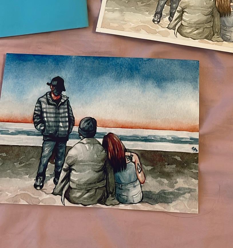 prominses's tweet photo. quando mandei mil mensagens pra ca idealizando esse presente, imaginei ele exatamente assim . obrigada @tinyguki por ser a maior artista desse mundo e por dar vida pra esse jimin&amp;jungkook&amp; @trezejimin 🤍 https://t.co/pu5Jh6sMlL