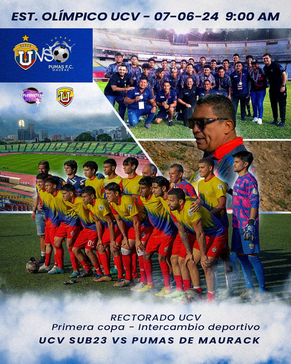 ddeportesucv's tweet image. Estadio Olímpico de la UCV
Viernes 07/06 a las 9:00 a.m.
¡¡Te esperamos!!