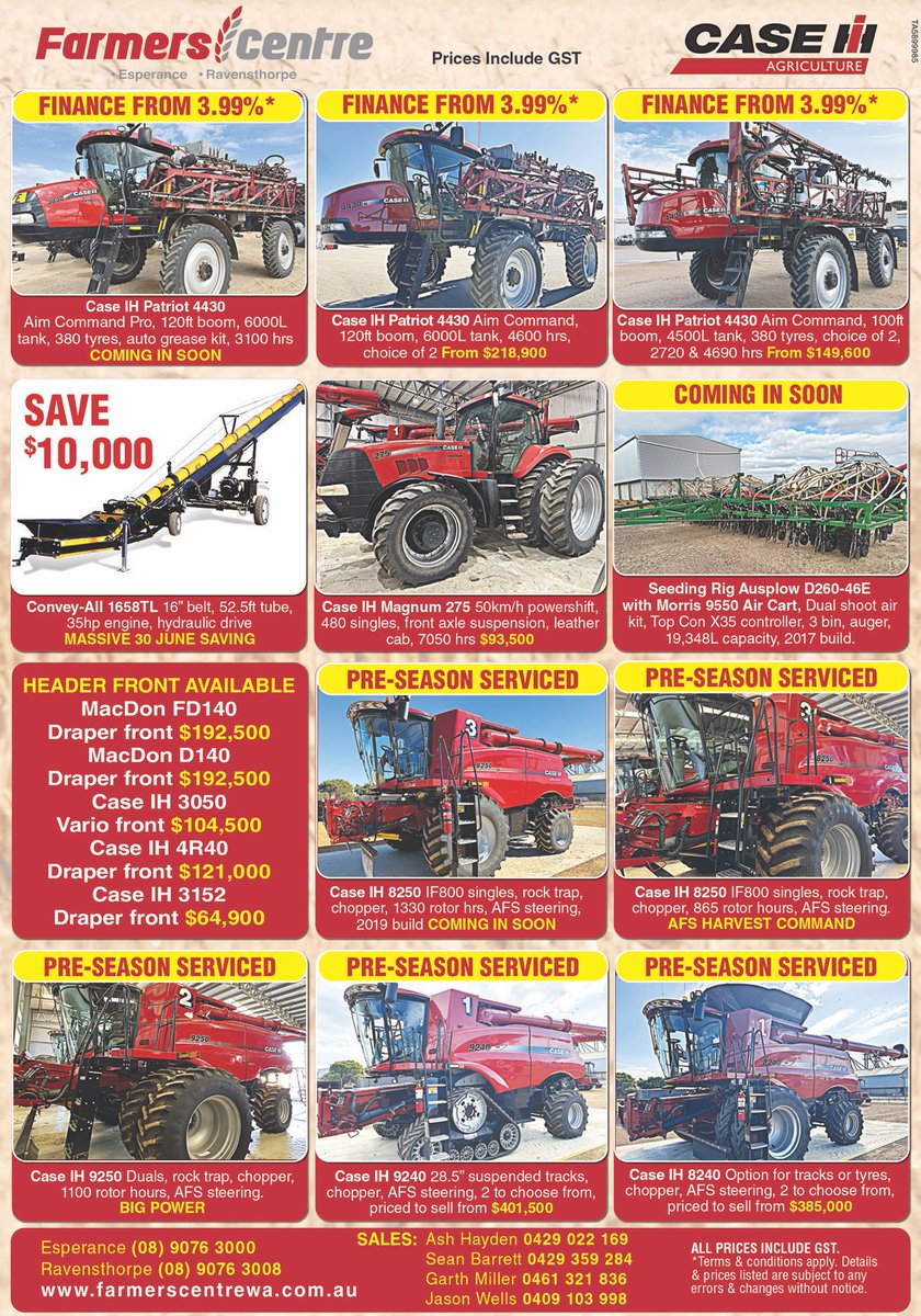 Give us a call for a ripper EOFY deal!
