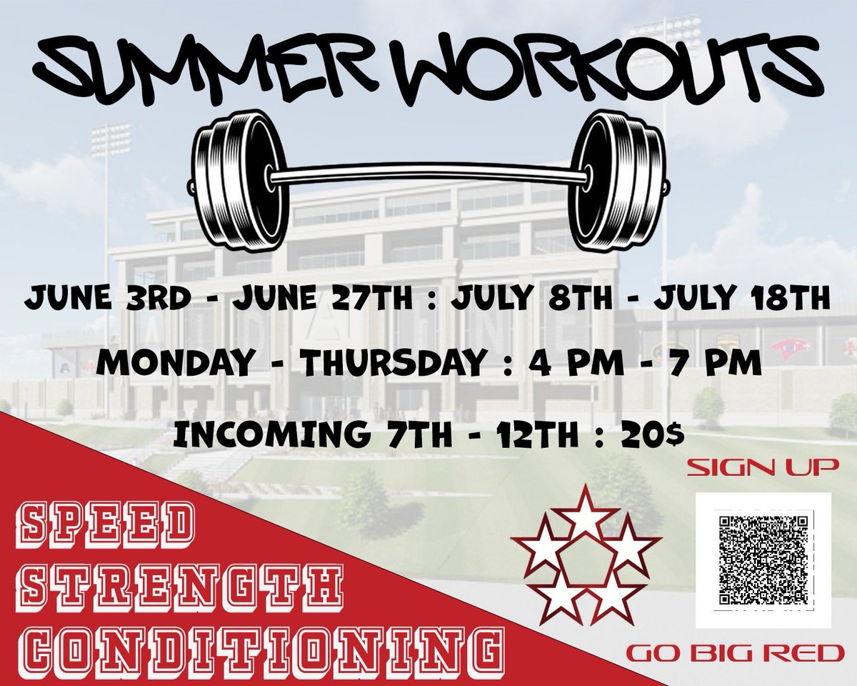 macladygenerals's tweet photo. Don’t have to get ready … if you STAY ready! Summer workouts are in full swing! Join the Mac 5 ⭐️ Generals for SAC Camp &amp; Skill work!

🏋🏾‍♀️🏃🏽‍♀️Strength &amp; Conditioning: M-Th 4-6:00pm
🏀 Basketball Skill Work: M &amp; W 6-7:00pm
⛹🏽‍♀️Basketball Open Gym: Th 7-8:30pm

#NoDaysOff https://t.co/u4vOWH2s0i