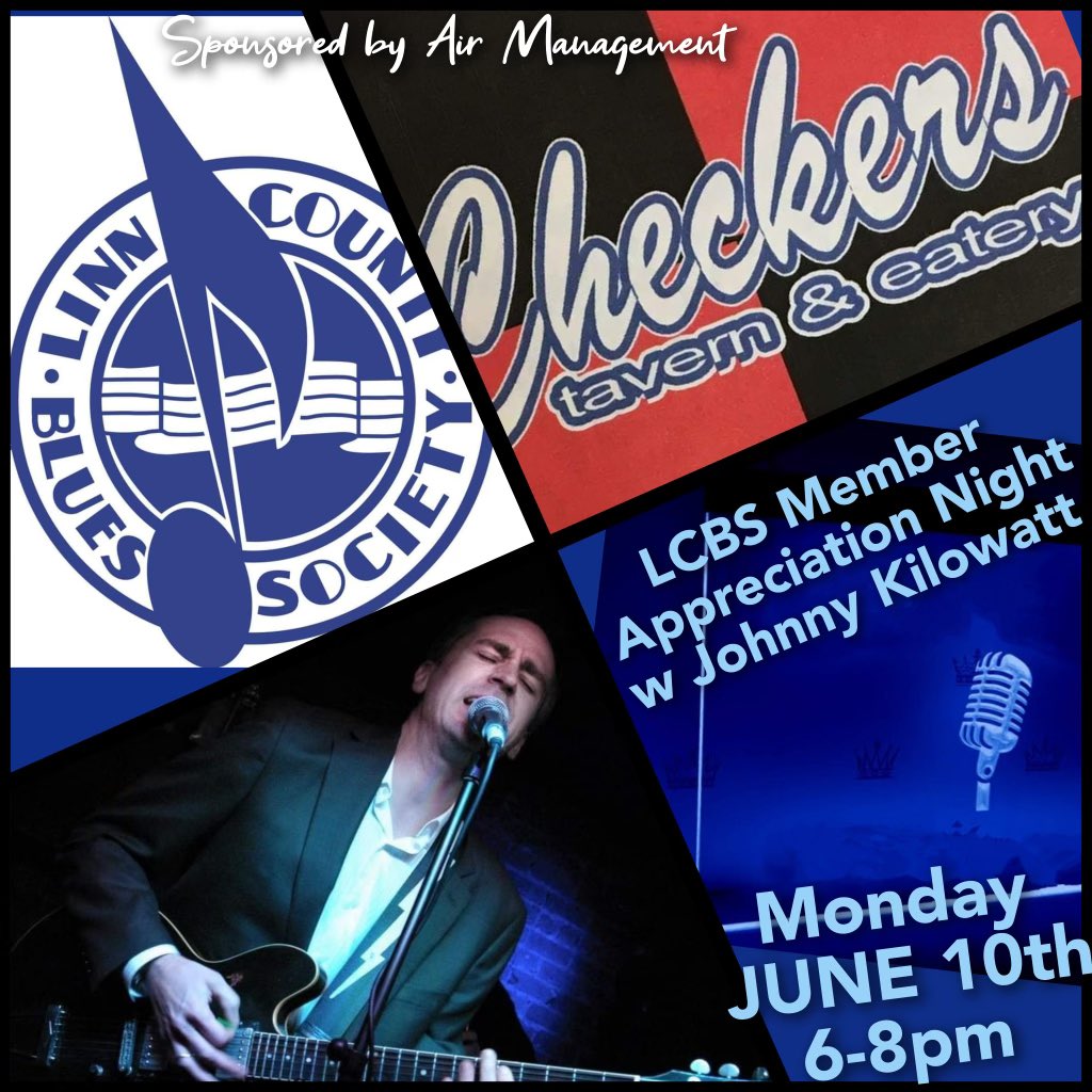 LCBS’ers.. mark your calendar for Johnny Kilowatt live @ Checkers tavern !   🎸🎶

Free to All! 

Thank you to Air Management for sponsoring this event! 🙏

<a href="/Checkerstavern/">P.J. Harrington</a>