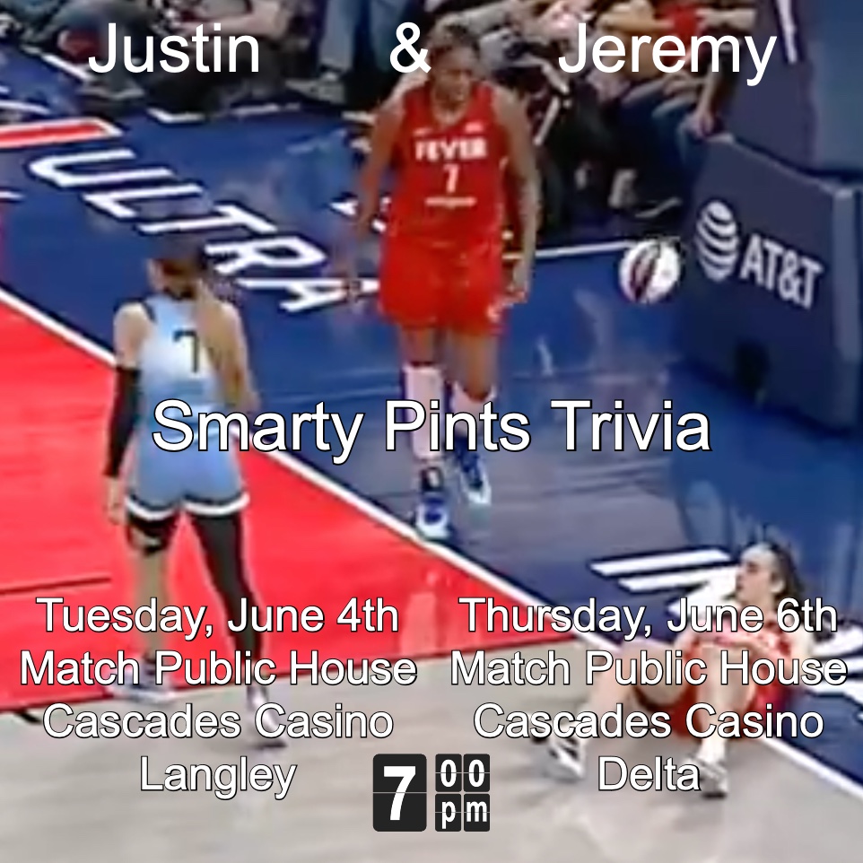 DoubleJTrivia's tweet image. Langley Buds! We're bringing the furious red hot pub trivia to the Match Public House in the Cascades Casino. Come play trivia with us. Be there for 7PM, we start asking questions at 7:30PM.