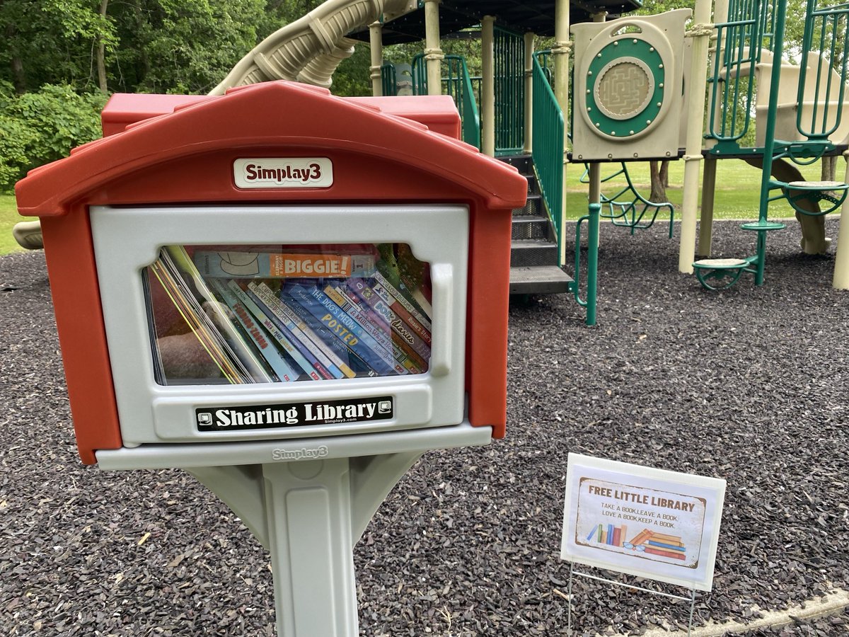 Our neighborhood now has a “Free Little Library”. I added Mo Willem’s “Biggie” today, hoping to attract some young readers.