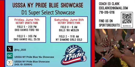 danihatch2025's tweet photo. Here’s our schedule for the D1 Super Select Showcase in Ridgeville, OH. Cant wait to be back on the field! @HurstSoftball @GannonSB @DYouvilleSB @NiagaraSB @SBRRetweets https://t.co/tdOT5c6QsL