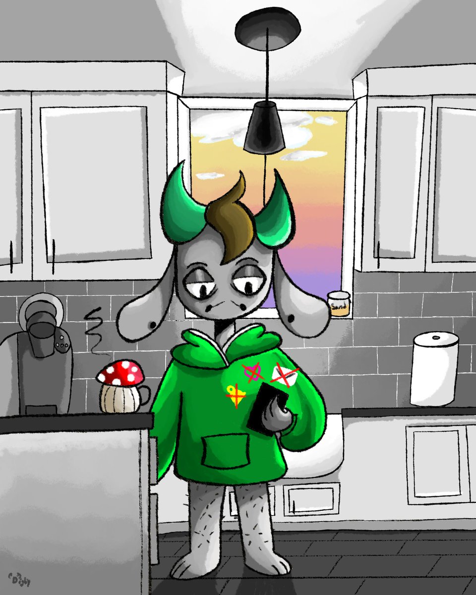 I guarantee the kitchen is more boring in person.
.
.
#digitalart #oc #stillunemployed