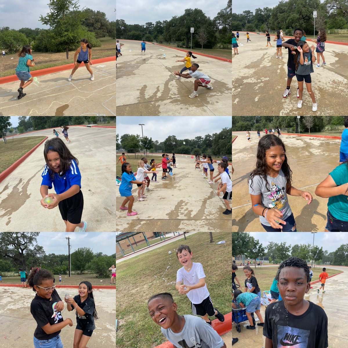 Hey_Holloway's tweet photo. 🎶 I had the best day with you, today.🎶

Sometimes these kiddos need a mental health day! SEL is SO important in my classroom.

They had fun today enjoying team building with hula hoops and water balloons!

I’m going to miss them! 
@NISDCole 

#nisdcole 
#3rdgrade 
#iloveyouso https://t.co/0hN2Ur2mLc