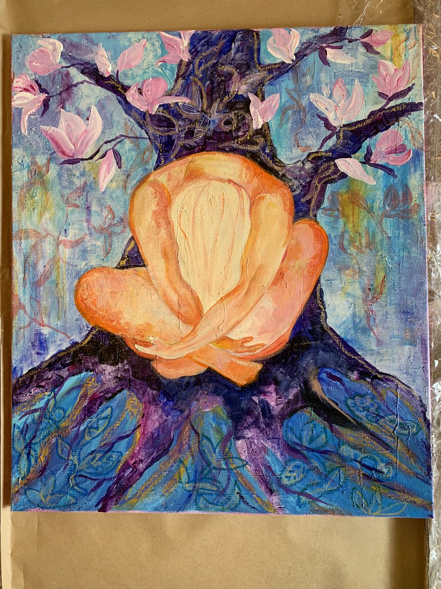 I had to expand my painting collection from #Ukraine a little beyond landscapes with this most recent purchase from <a href="/1stDibs/">1stDibs</a>. Eternity of Magnolia by Tetiana Pchelnykova is the perfect companion to a poem I wrote. For me, this is what the first stage of healing looks like.