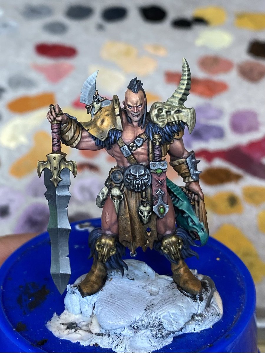 Nearly finished this Chief #WarhammerCommunity #paintingwarhammer