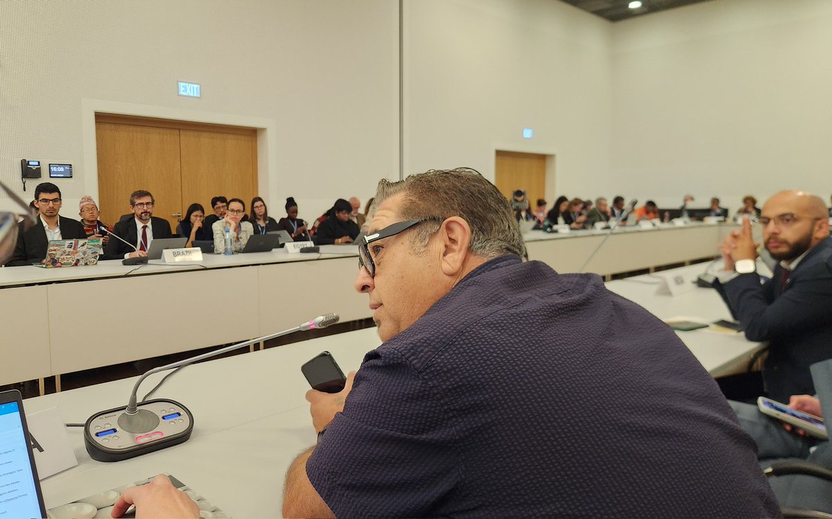 adrien4ej's tweet photo. Honored to be at the #SB60 #UNFCCC climate negotiations in Bonn this week with colleagues from @jtalliance @IENearth @ggjalliance. We are out here fighting for a #JustTransition, #IndigenousRights and #HumanRights, and demilitarization. There is no #ClimateJustice under genocide. https://t.co/zZI5m35fCd
