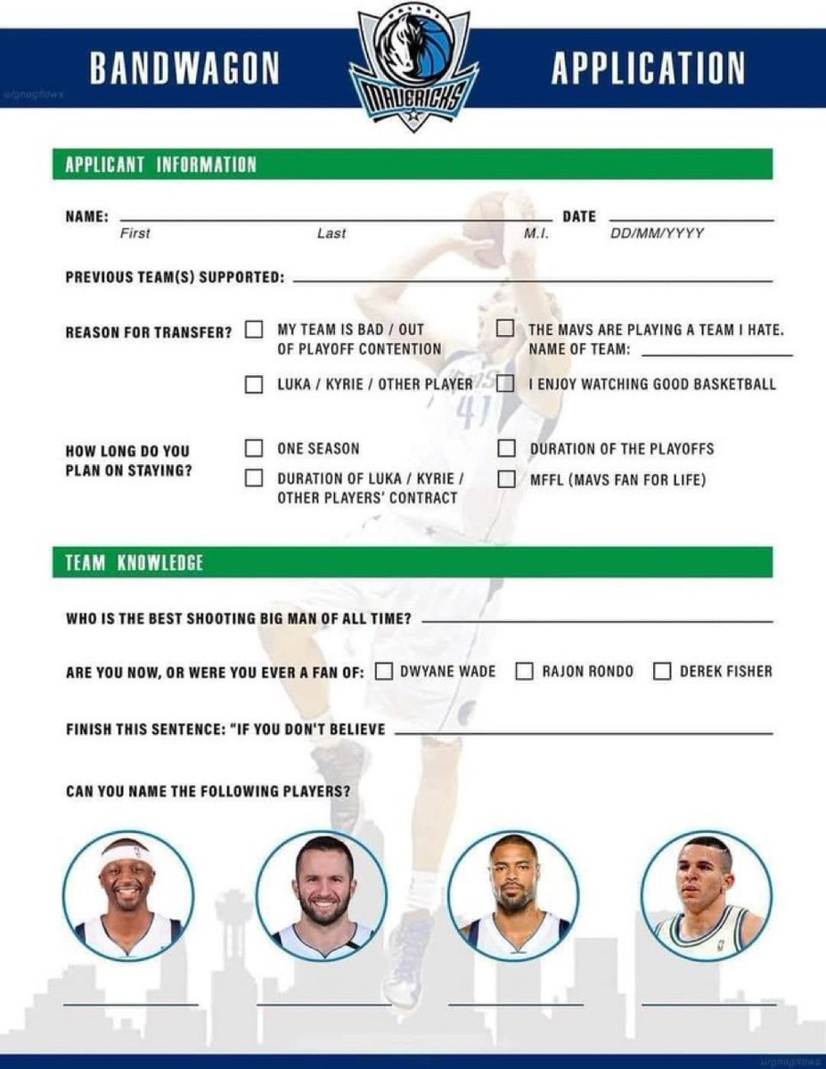 Ima need yall to fill this out prior to Thursday, thankyewwww