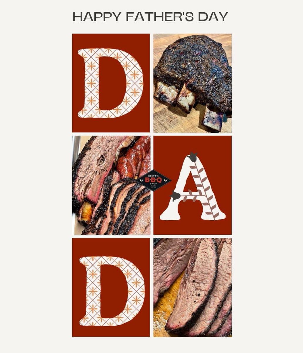 brettsbbqshop's tweet photo. 🔥𝐹𝒶𝓉𝒽𝑒𝓇’𝓈 𝒟𝒶𝓎 𝐵𝐵𝒬 𝒫𝒶𝒸𝓀𝒶𝑔𝑒𝓈🔥
He wants BBQ. Trust us. 
Dine-in or to-go.
📲: https://t.co/RoUmsKubtG
#HouBBQ https://t.co/splXrJI9FK