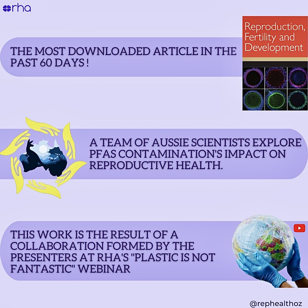 🌟 Exciting News! 🌟

🇦🇺 A multi-disciplinary team of Australian scientists has published an important review article on the impacts of environmental poly- and perfluoroalkyl substances (PFAS) contamination on reproductive health.