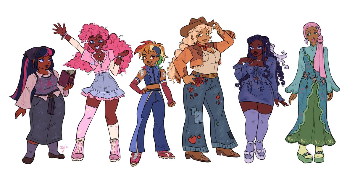 my take on the mane six 💖✨