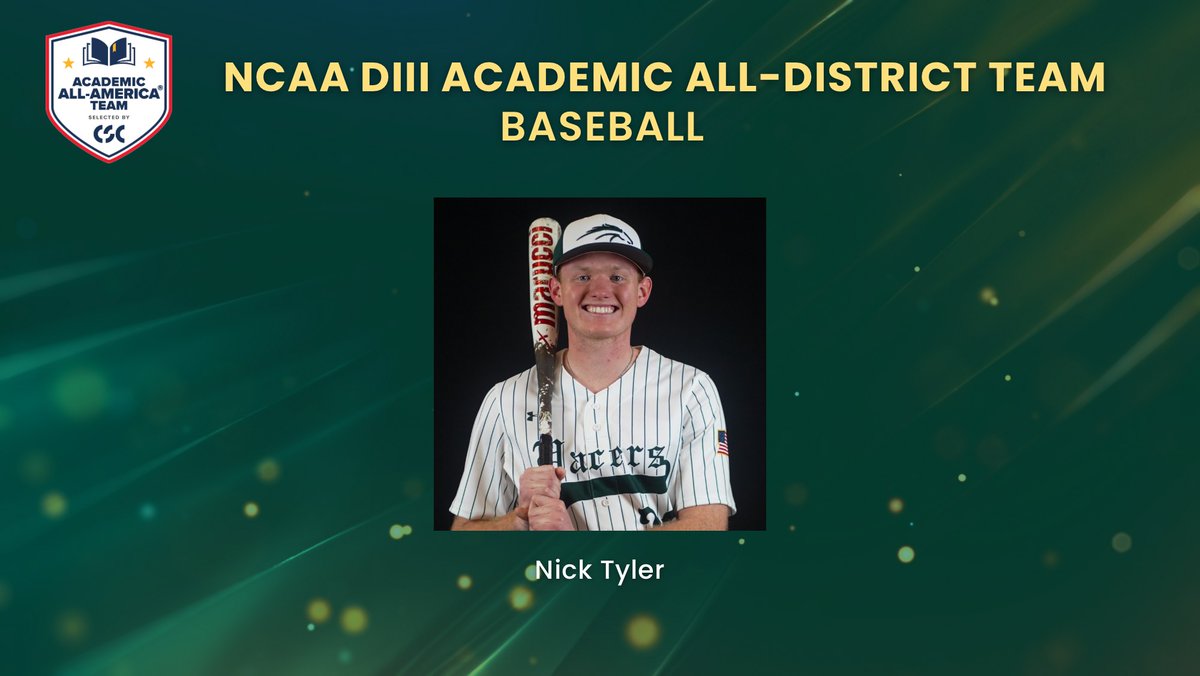 WPU Athletics (@gopeacepacers) on Twitter photo Congrats to Nick Tyler of <a href="/GoPeaceBaseball/">WPU Baseball</a> for being named to the <a href="/NCAADIII/">NCAA Division III</a> Academic All-District Baseball Team by the <a href="/CollSportsComm/">College Sports Communicators</a>! Nick graduated in May with a perfect 4.0 GPA! <a href="/chrisclark/">chrisclark</a> <a href="/KacyHintz/">Kacy Hintz</a> <a href="/WPeaceU/">William Peace Univ.</a> <a href="/usa_south/">USA South Athletic Conference</a> #gopeacepacers
Story: gopeacepacers.com/news/2024/6/4/… Congrats to Nick Tyler of <a href="/GoPeaceBaseball/">WPU Baseball</a> for being named to the <a href="/NCAADIII/">NCAA Division III</a> Academic All-District Baseball Team by the <a href="/CollSportsComm/">College Sports Communicators</a>! Nick graduated in May with a perfect 4.0 GPA! <a href="/chrisclark/">chrisclark</a> <a href="/KacyHintz/">Kacy Hintz</a> <a href="/WPeaceU/">William Peace Univ.</a> <a href="/usa_south/">USA South Athletic Conference</a> #gopeacepacers
Story: gopeacepacers.com/news/2024/6/4/…