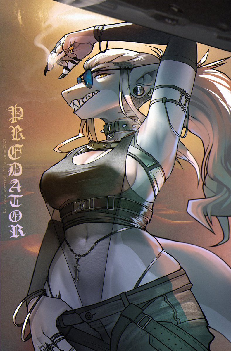 fylkesveg_'s tweet image. Commission for @Cassrockerqueen 🖤

An absolute blast to work on.
Thank you so much for commissioning me and for throwing those ideas at me. Please do it again. 🦈