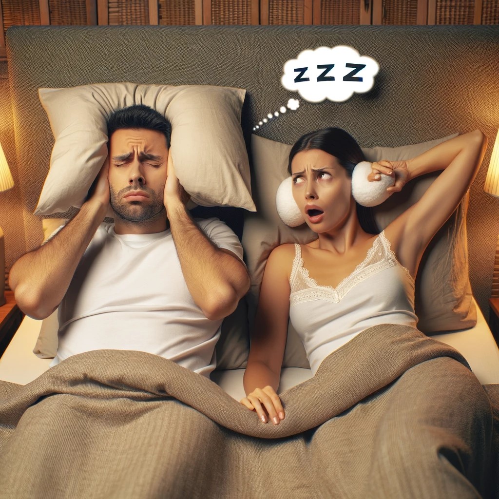 Jarastylefamily's tweet image. Does your partner&apos;s snoring keep you up at night? 💤 Here&apos;s a tip that might just save your sleep! 😂 #SnoringSolutions #MarriageHumor #JarastyleFamily
Change Sleeping Position: Encourage sleeping on the side rather than the back. Elevating the head with a pillow can also help.