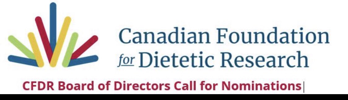 Are you looking for a rewarding volunteer opportunity?
#CFDR #Board Nominations are open till June 30/24 for Directors: 2 yrs w. potential renewal; Chair-Elect: 4 yrs (2 yr Chair, 1 yr Past Chair). Time: 10-20 hrs/mo. virtual
For info  cfdr.ca or DM <a href="/LuciaWeilerRD/">Lucia Weiler RD PHEc</a>