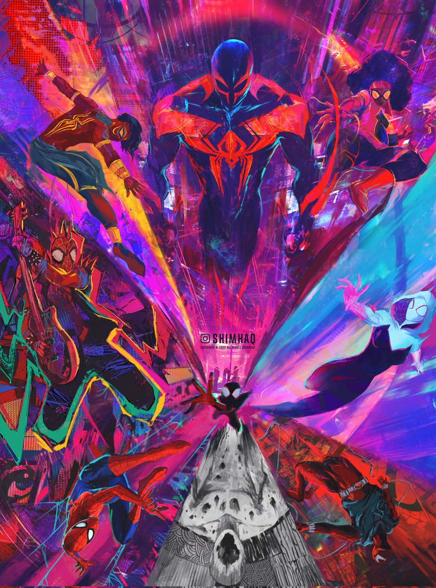 Across the Spiderverse 
.
One year since I made this piece, and still one of my best!