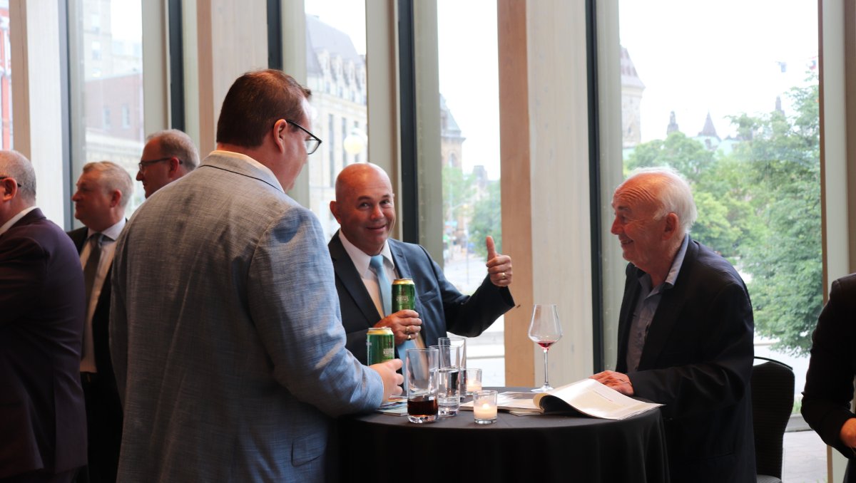 CDRmagazine's tweet photo. ๐ What a fantastic Pre-CANSEC reception! The reception was a hit with great networking, and set the stage for #CANSEC2024, Canadaโs top defence and security show. More highlights to come! ๐
#CDRTop100 #CDRmagazine #CanadianDefence #Defence #MoveAtTheSpeedOfLife https://t.co/oQJbgh1sfp
