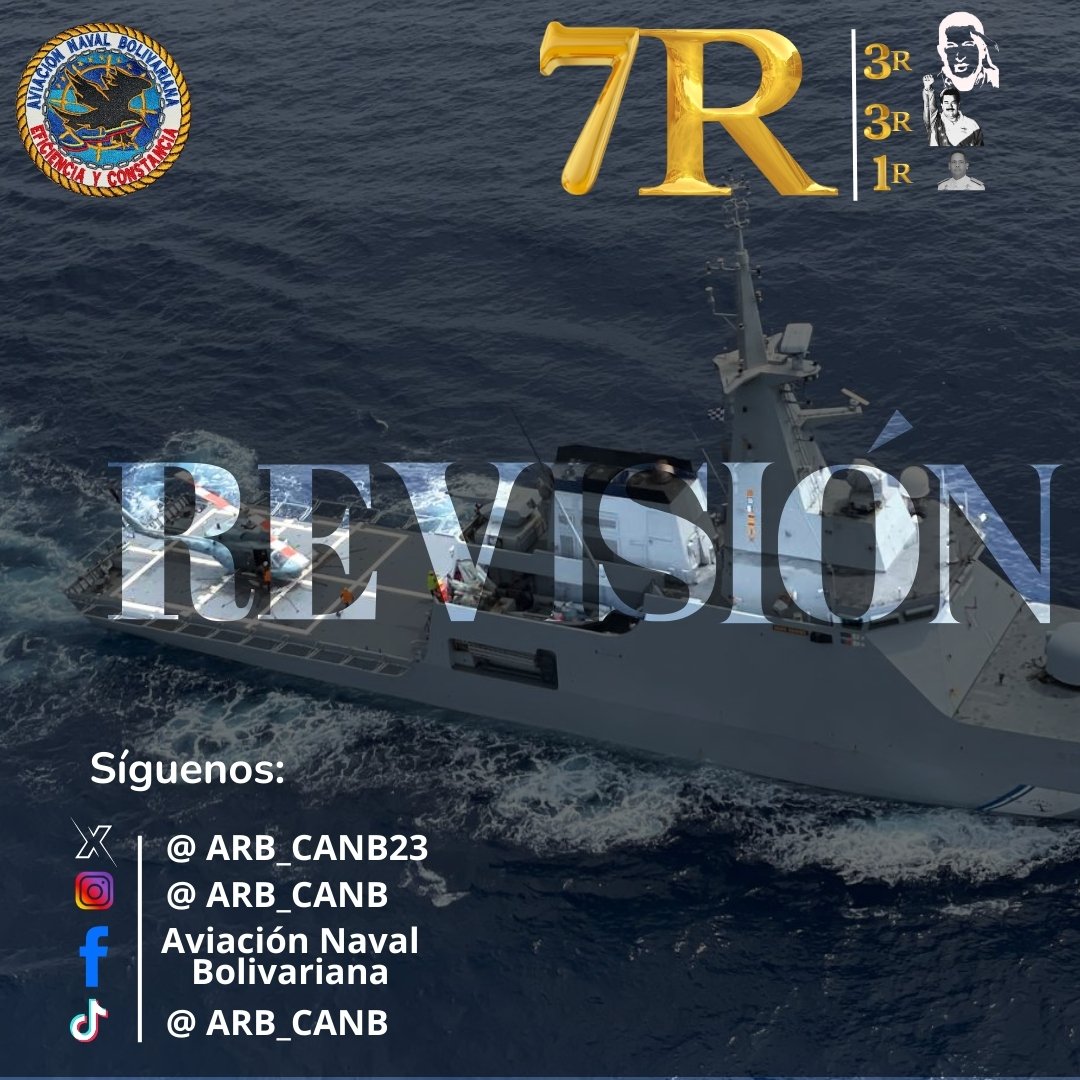 ARB_CANB23's tweet photo. 📌 Hoy #04Jun el @ARB_CANB23  recuerda las 7R.Nets, que tienen como finalidad conducir al país hacia el crecimiento, la recuperación, unión nacional y el consenso. 

Aviadores Navales por Siempre! https://t.co/EJcwDG0evh
