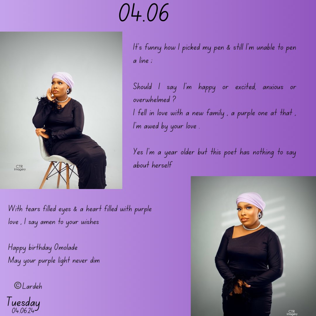 call__me_Lardeh's tweet photo. DAY 156💜✨ 04.06
#poetified_nurse #poetry #happybirthday #purple
#366dayswritingchallenge #Apoemforatruepurple https://t.co/bXJNFSSPmF